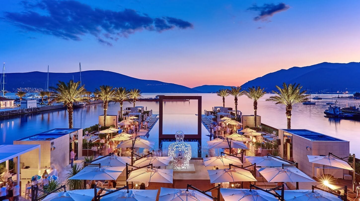 Outdoor event venue in Porto Montenegro