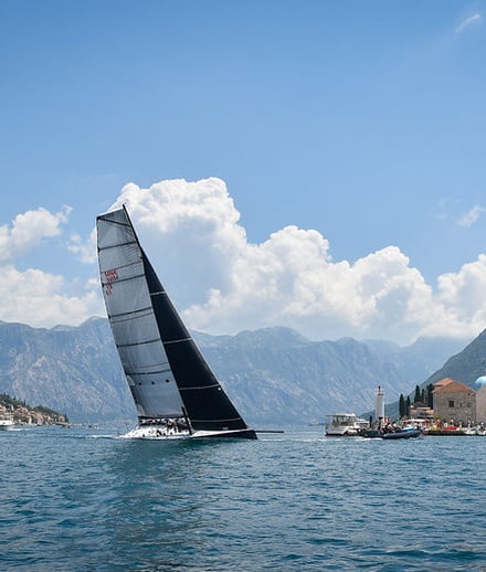 Sailing boat at competition
