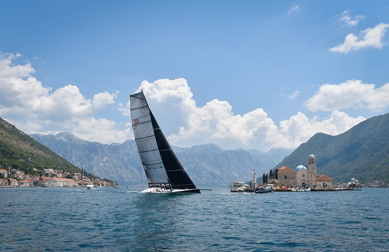 Sailing boat at competition
