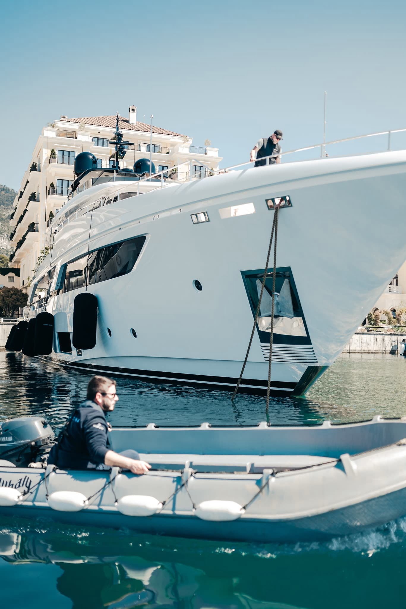 Superyacht in Porto Montenegro marina