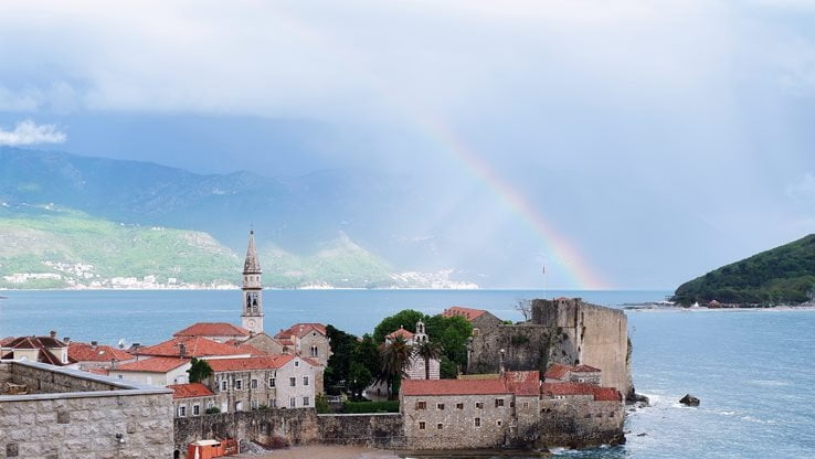 Bay Budva Fortress by the water