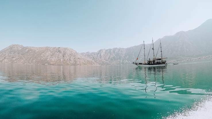 Cruise boat on the sea