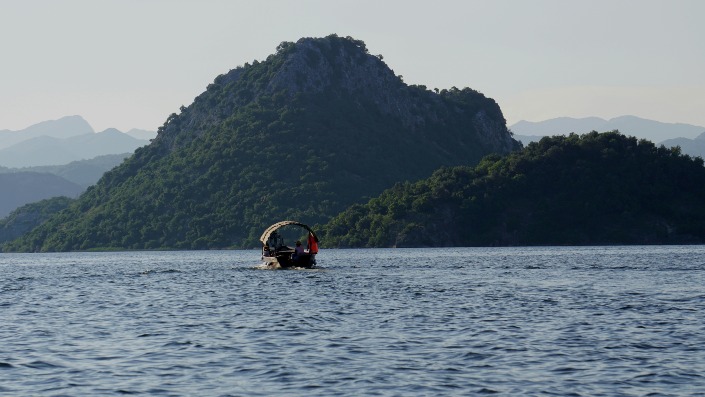 Boat sailing on the water