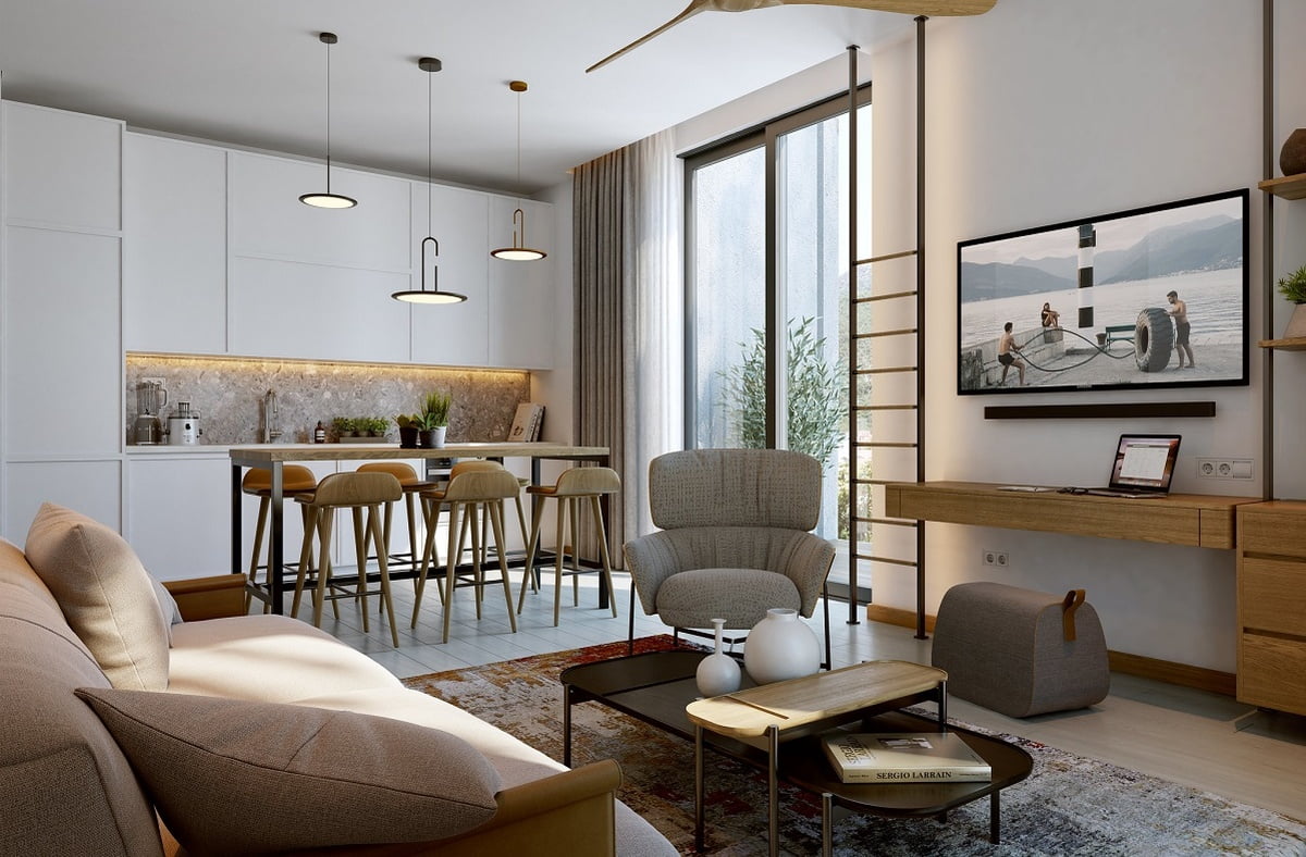 Boka place interior livingroom