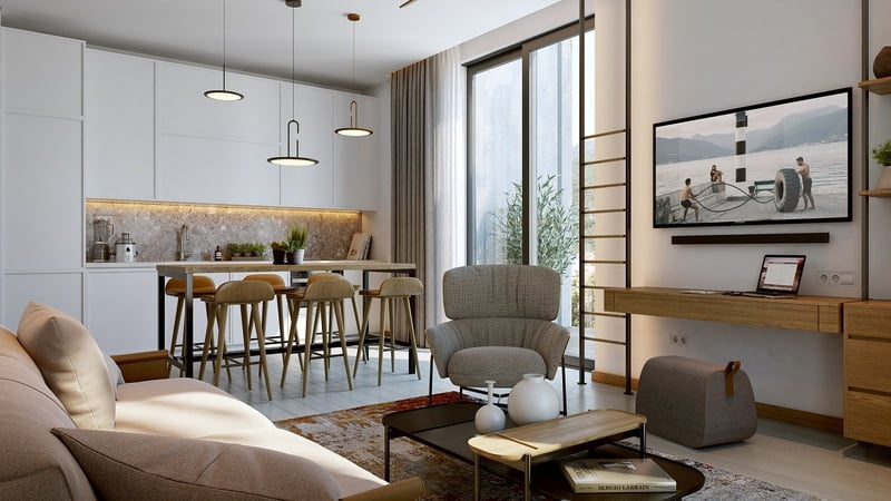 Boka place interior livingroom