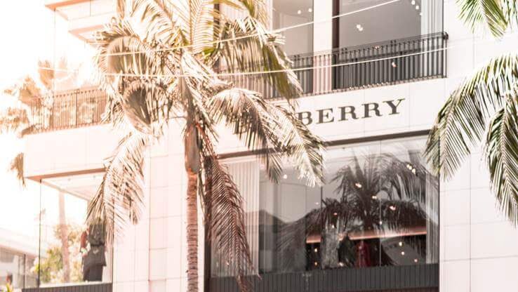 Burberry store logo.