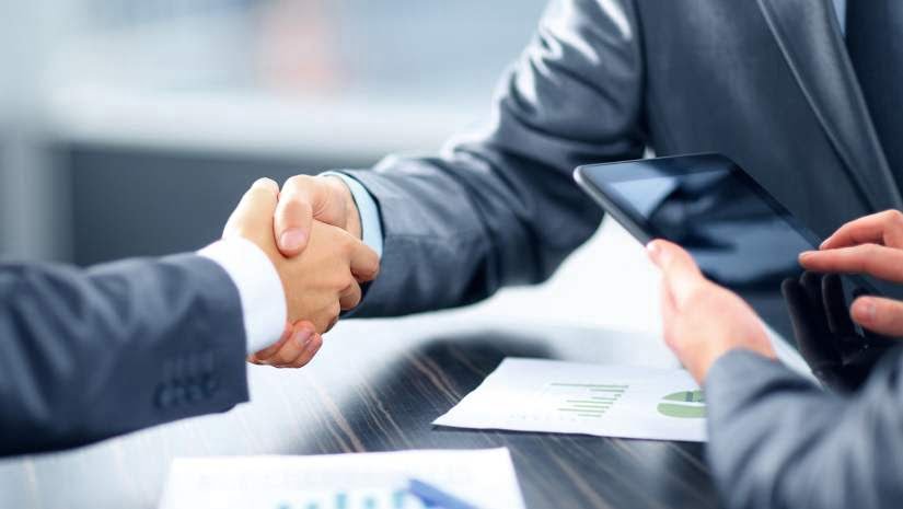 businessmen shaking hands