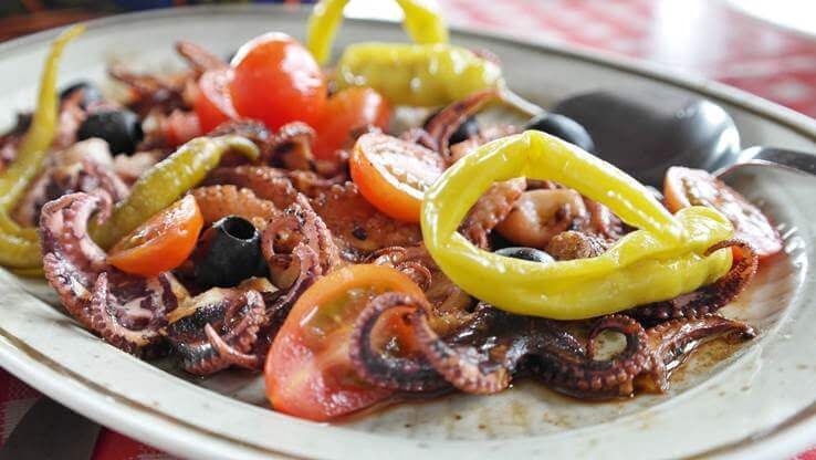 calamari squid dish