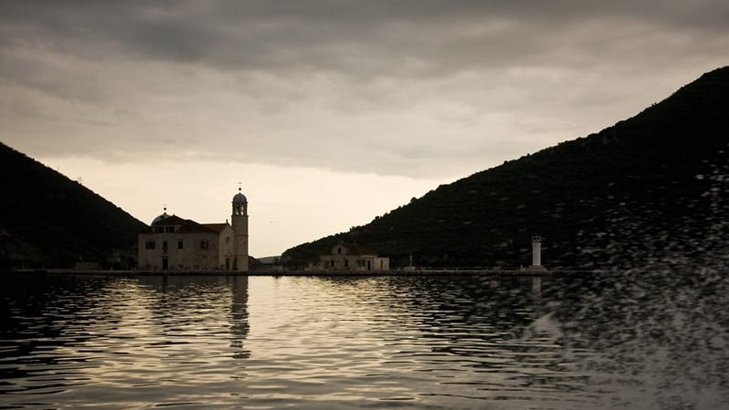 Church bayand sunset