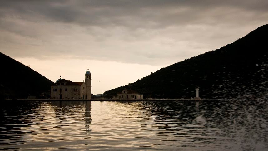 Church bayand sunset