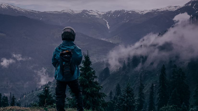 Man on a mountain