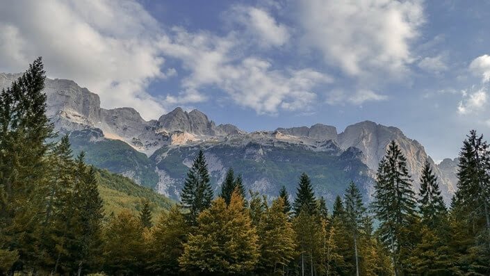 Hiking peeks mountain in Montenegro