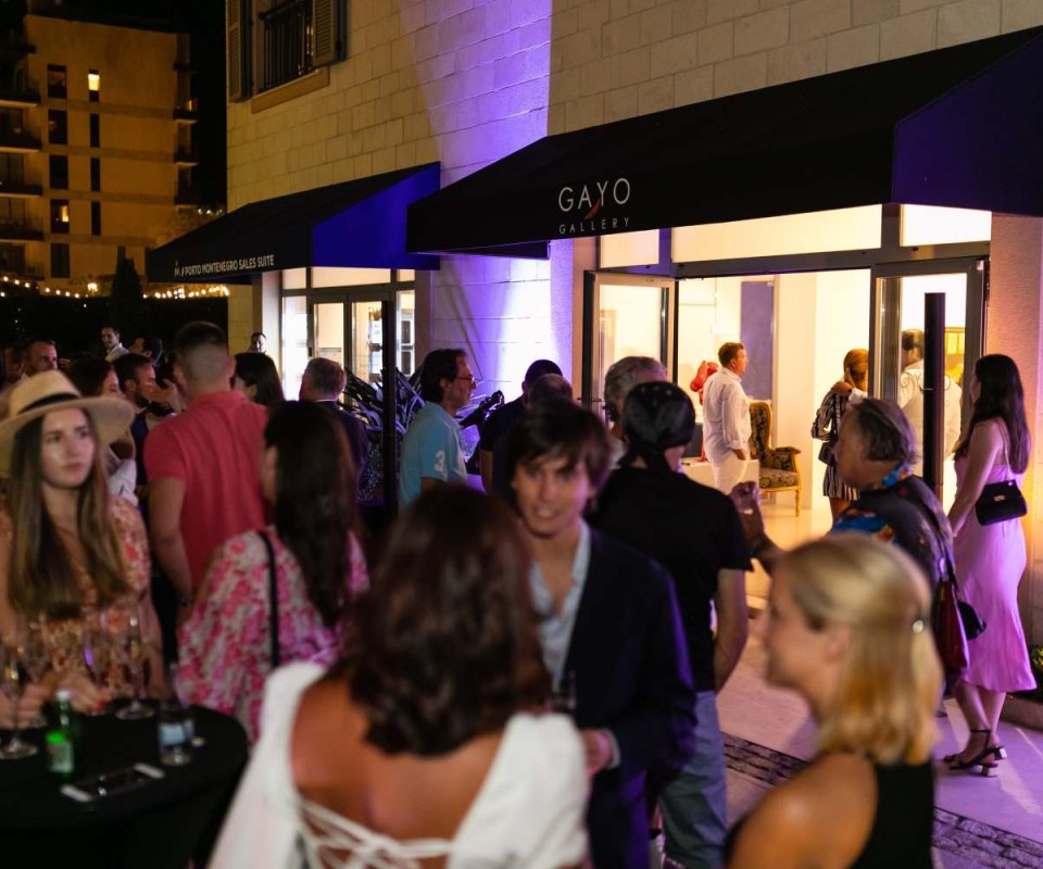 People in front of retail shop