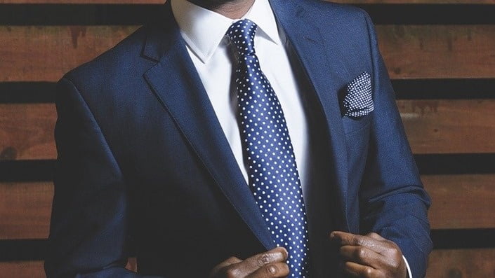 Gentleman in suitfit tie