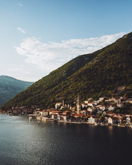 Montenegro coast in the sun