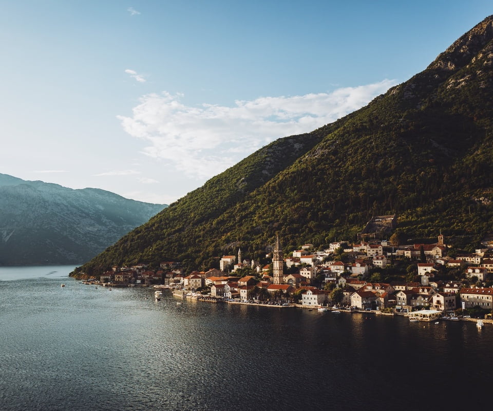 Montenegro coast in the sun