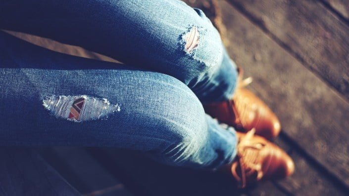 jeans and shoes