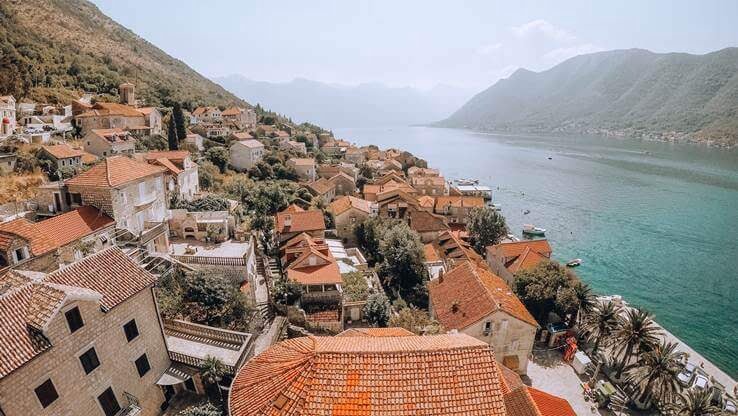 Med coastal town