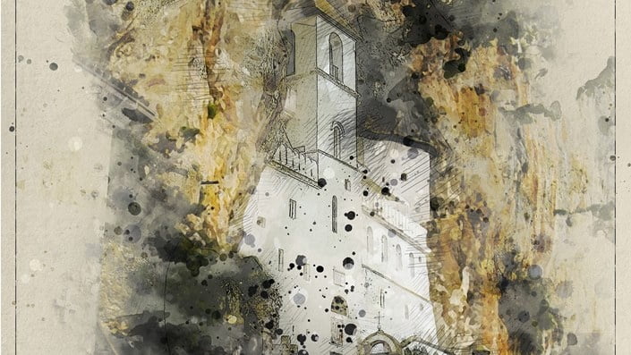 Painting monastery