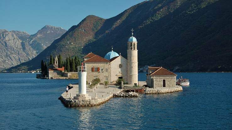 Monastery on island