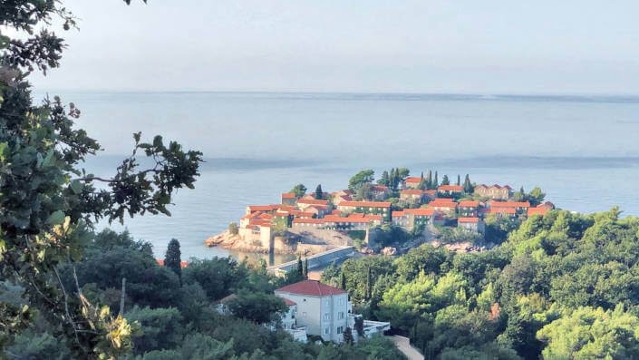 beautiful panorama view of porto montenegro
