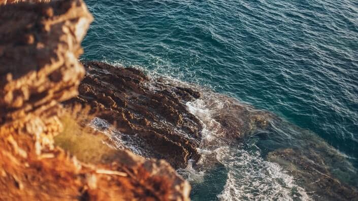 Adriatic sea reef in Montenegro