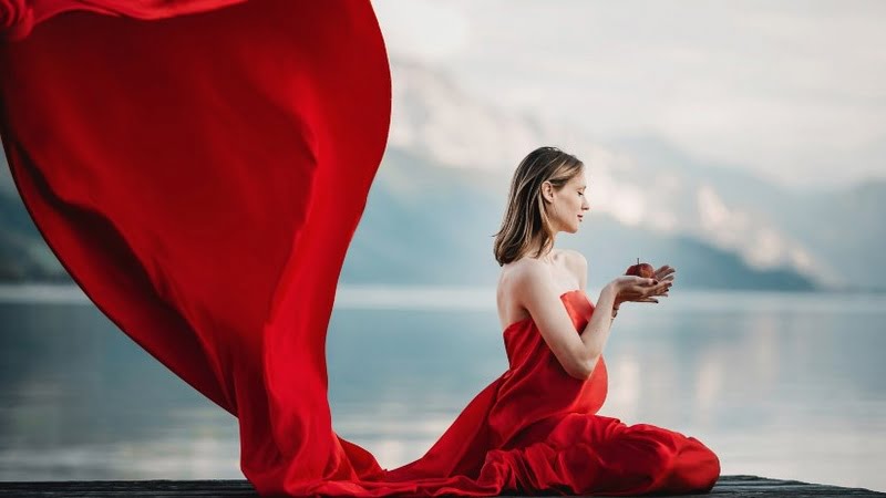 Red dress