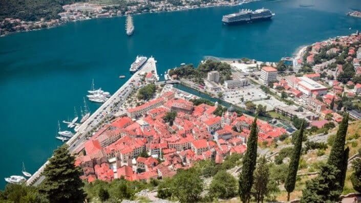 Viewpoint of Kotor in Montenegro