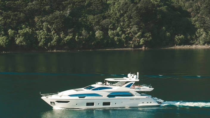Yacht on the sea