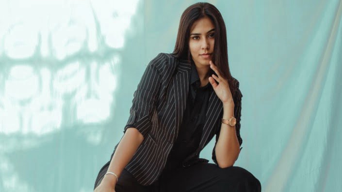 Woman in suit
