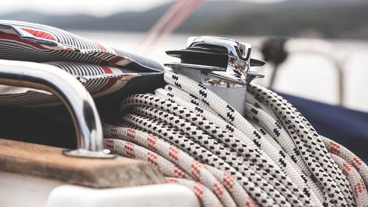 Ropes on the boat.