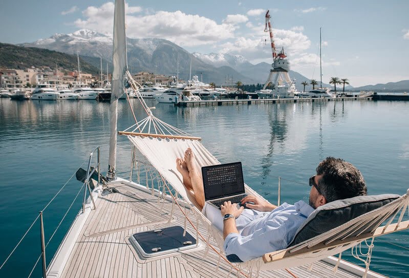 Work from yacht