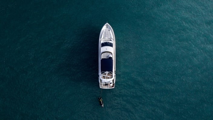 Sailing yacht on the Adriatic