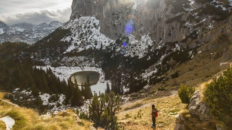 Mountain and lake