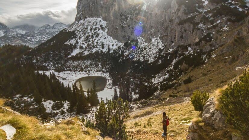 Mountain and lake